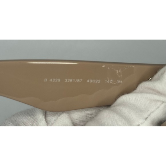 Burberry Sunglasses Round Beige Frames Designer Eyewear Italy B 4229 - Picture 4 of 10